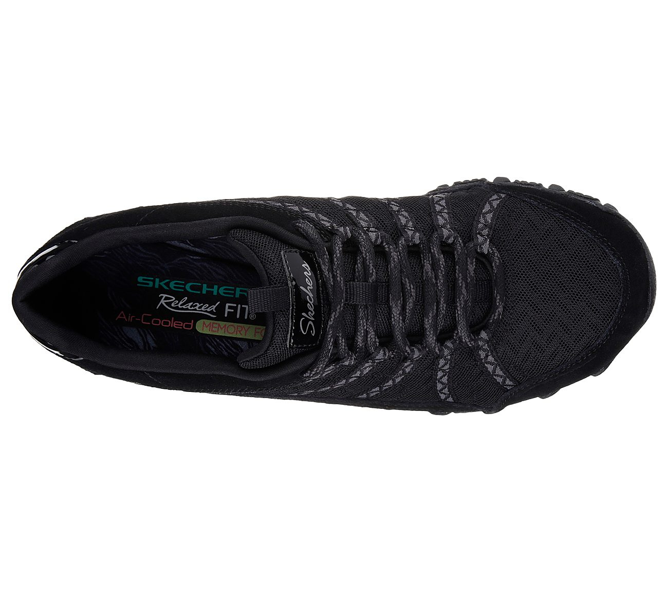 Skechers Women Relaxed Fit: Bikers - Commotion Black