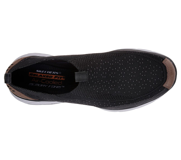Skechers Men Relaxed Fit: Glides - Larven Black