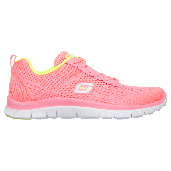 Skechers Women Flex Appeal - Obvious Choice Pink/Yellow
