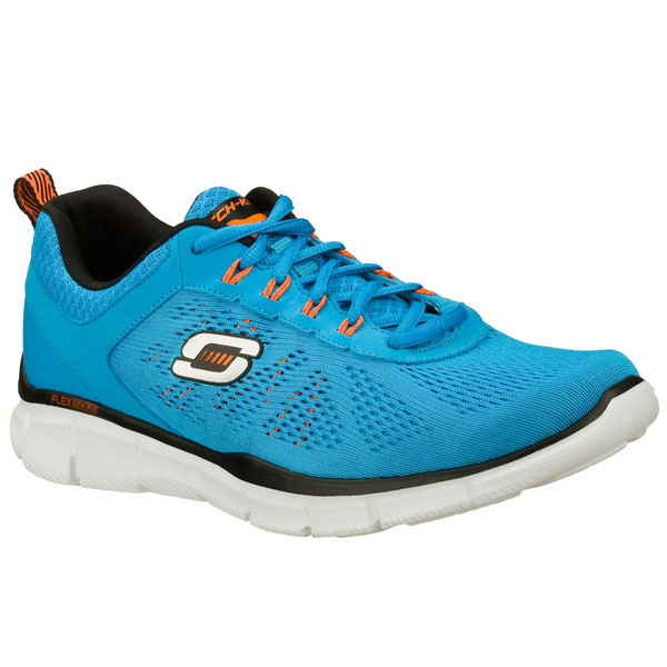 Skechers Men Wide Fit (2E) Shoes - Deal Maker Blue/Orange