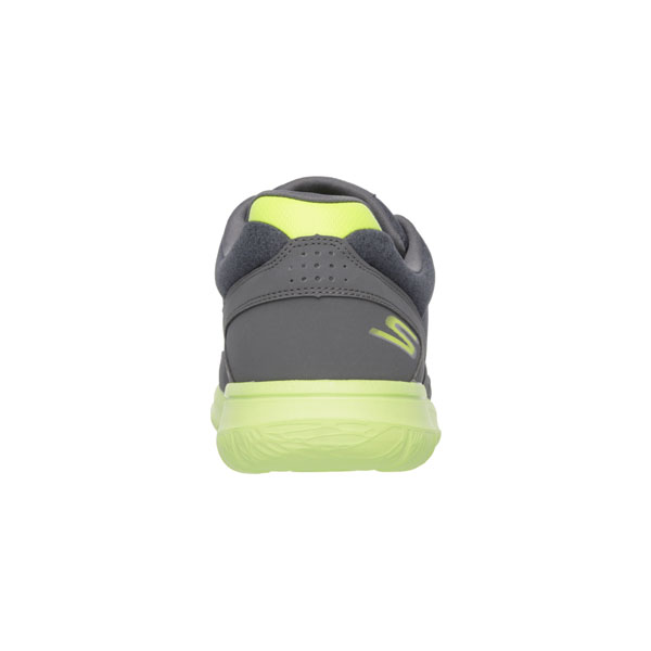 Skechers Men Extra Wide Fit (4E) Shoes - Uptown Charcoal/Lime