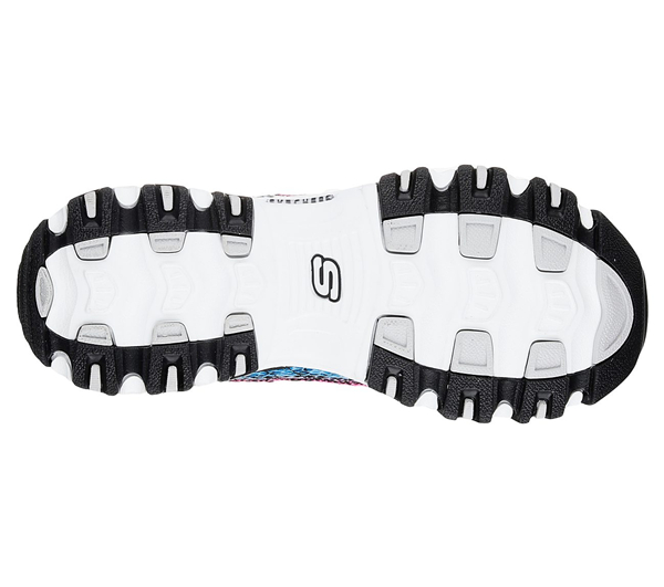 Skechers Women D'Lites - Runway Ready White/Black/Multi