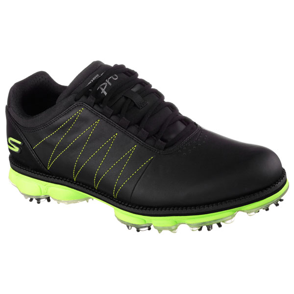 Skechers Men Extra Wide Fit (4E) Shoes - Matt Kuchar Official Black/Lime