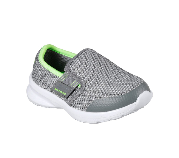 Skechers Boys Skech Stepz - Power Stride Charcoal/Lime