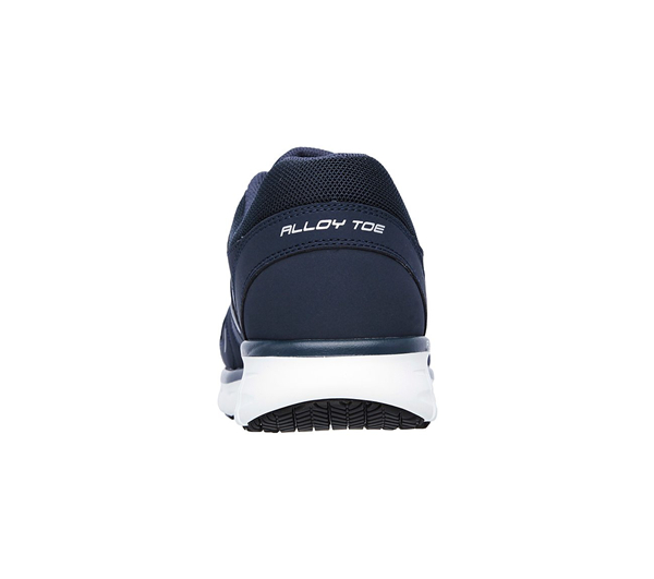 Skechers Men Work: Relaxed Fit Synergy - Ekron Alloy Toe Navy