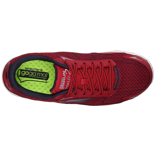 Skechers Men Extra Wide Fit (4E) Shoes - Sonic Red/Navy