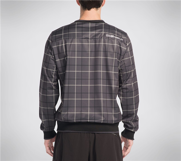 Skechers Men GO Golf Brookhurst Long Sleeve Windshirt Dark Gray