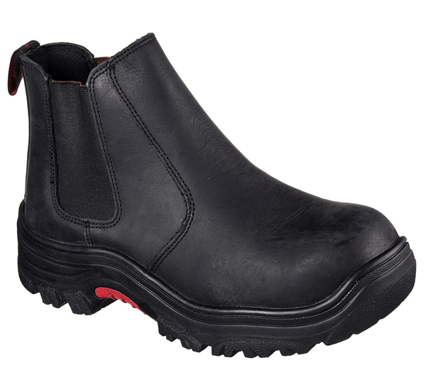 Skechers Men Work: Relaxed Fit Burgin - Glennert Comp Toe Black