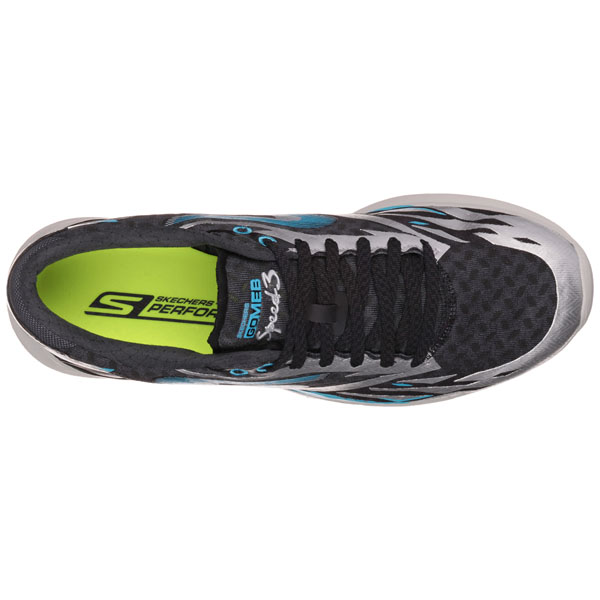 Skechers Men Extra Wide Fit (4E) Shoes - Speed Black/Blue
