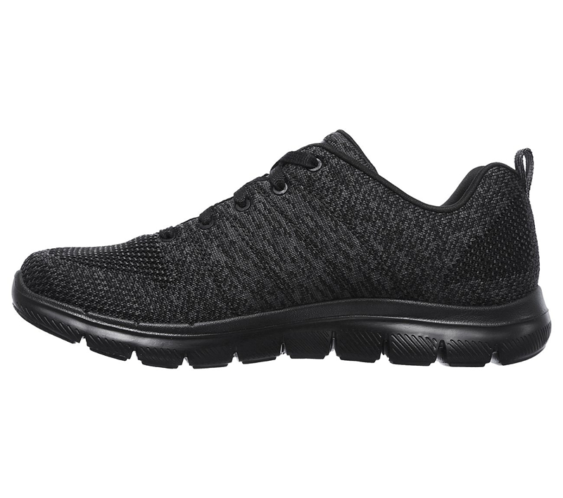 Skechers Women Flex Appeal 2.0 - High Energy Black/Charcoal