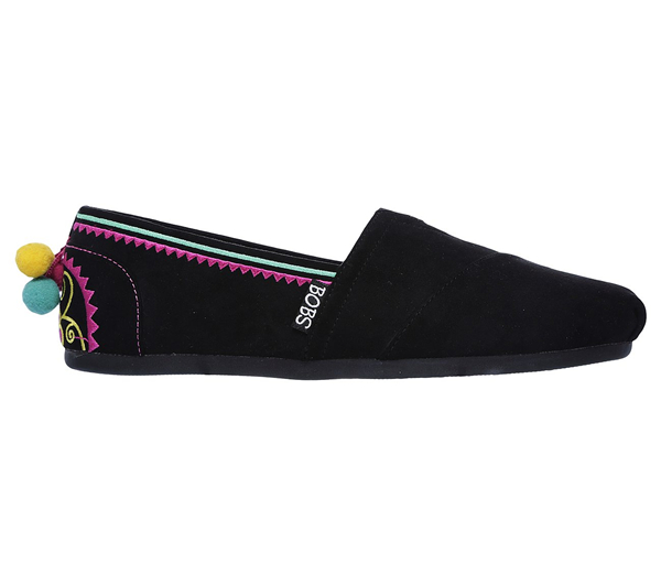 Skechers Women Bobs Plush - Lil Fiesta Black