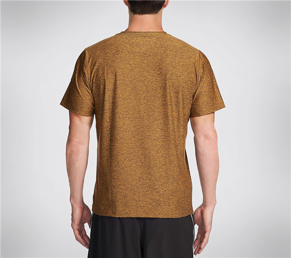 Skechers Men Performance Crew Tee Shirt Yellow