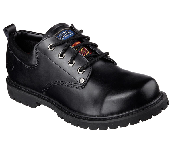 Skechers Men Work: Relaxed Fit - Cottonwood - Fribble Black