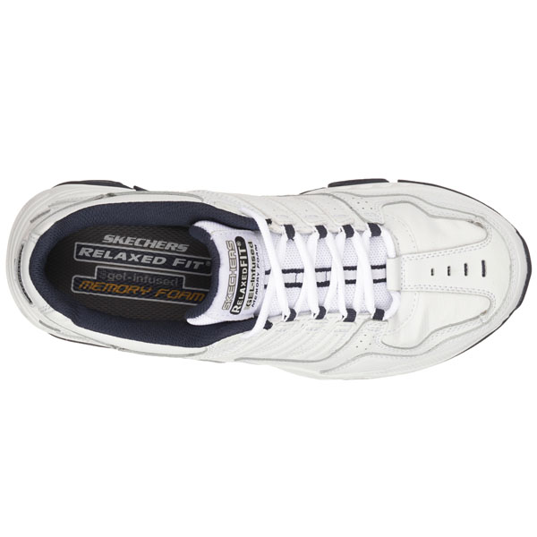Skechers Men Extra Wide Fit (4E) Shoes - Cross Court TR - Highest Level White/Navy