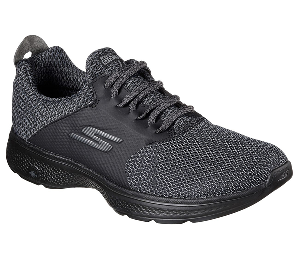 Skechers Men GOwalk 4 - Instinct Black/Gray