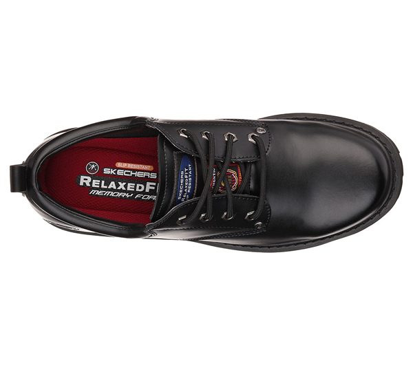 Skechers Men Work: Relaxed Fit - Cottonwood - Fribble Black