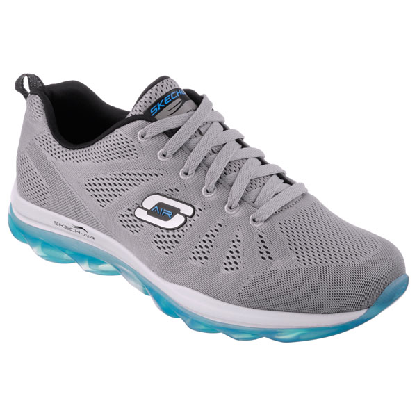 Skechers Men Extra Wide Fit (4E) Shoes - Game Changer Light Gray/Blue
