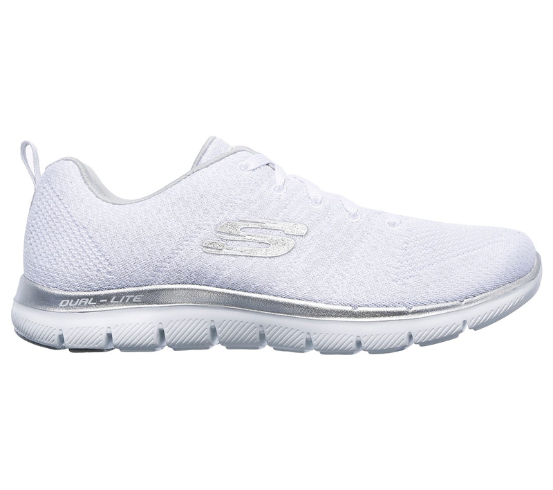 Skechers Women Flex Appeal 2.0 - Opening Night White/Sliver