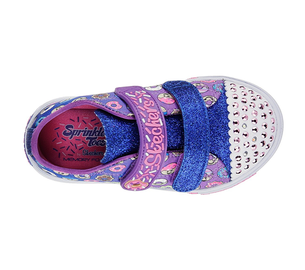 Skechers Girls Sprinkle Toes: Skippers - Sweet Somethin Black/Multi
