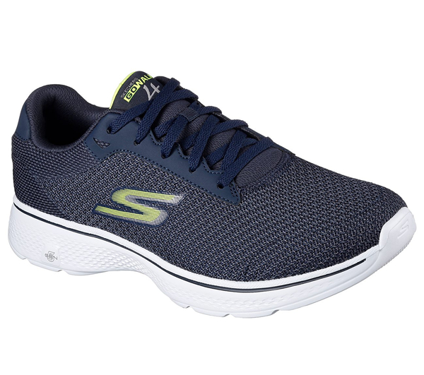 Skechers Men GOwalk 4 Navy/Lime
