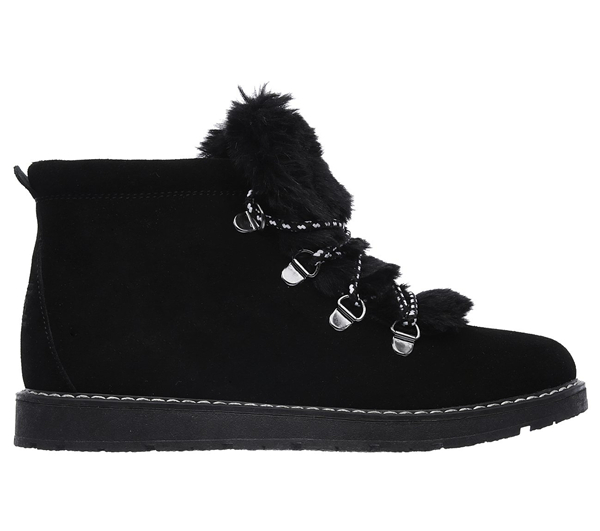 Skechers Women Bobs Alpine - Fur-Eva Black