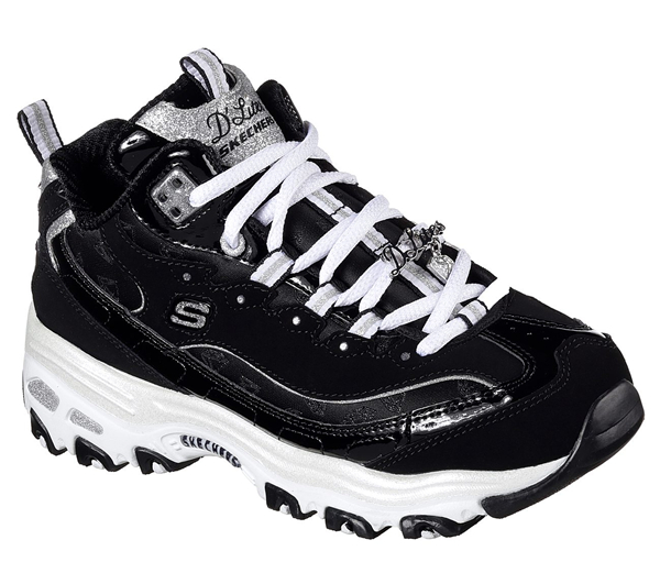 Skechers Women D'Lites - Style Revamp Black/White