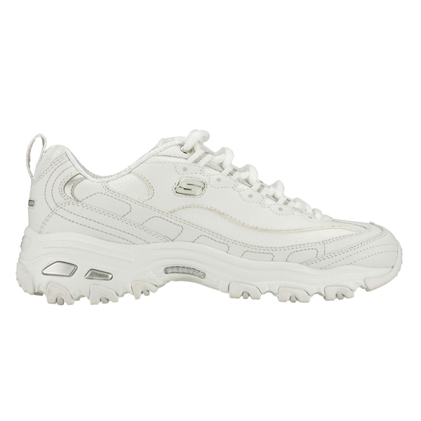 Skechers Women D'lites White/Silver