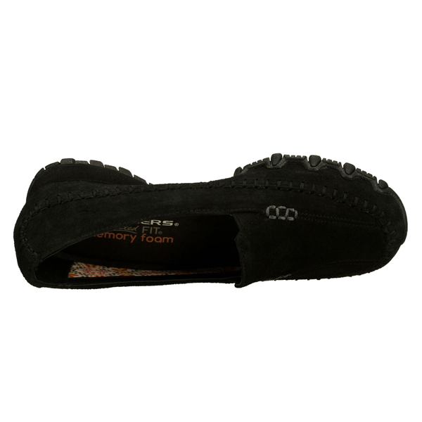 Skechers Women Relaxed Fit: Bikers - Pedestrian Black