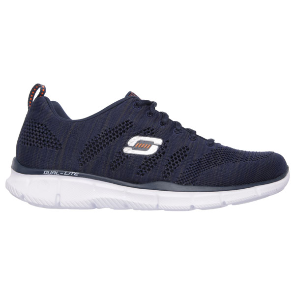 Skechers Men Wide Fit (2E) Shoes - Mental Clarity Navy