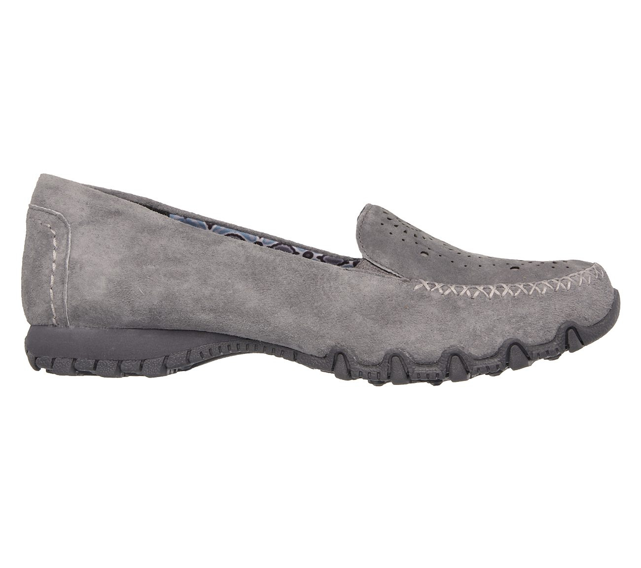 Skechers Women Relaxed Fit: Bikers - Traffic Charcoal