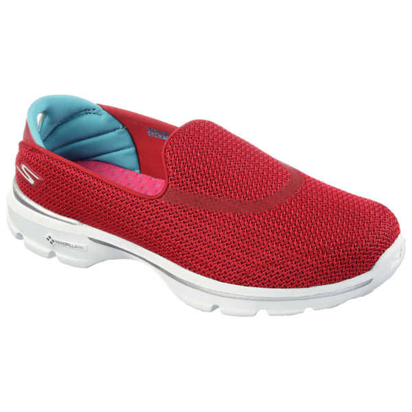 Skechers Women GOwalk 3 Red/Blue