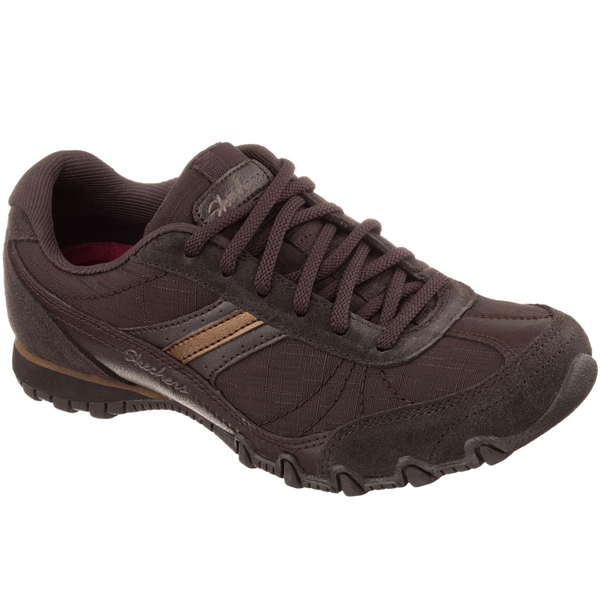 Skechers Women Relaxed Fit: Bikers - Abroad Chocolate