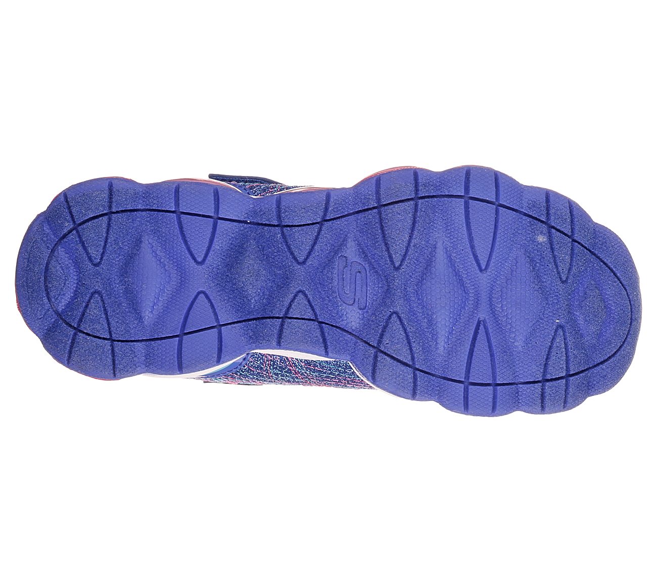 Skechers Girls S Lights: Glimmer Lites Blue/Neon Pink