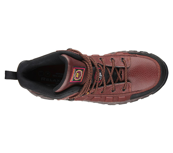 Skechers Men Work: Relaxed Fit Vinten - Gurdon Comp Toe Brown