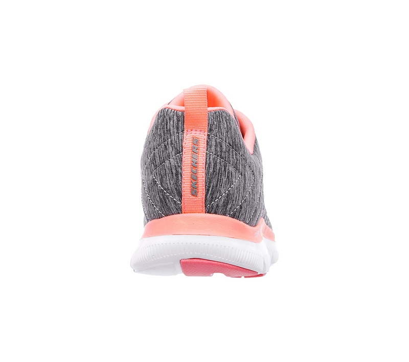 Skechers Women Flex Appeal 2.0 Gray/Coral