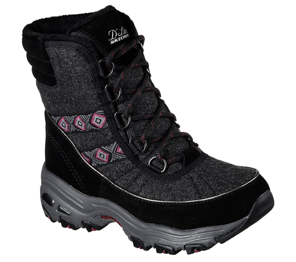 Skechers Women D'Lites - Snow Park Black