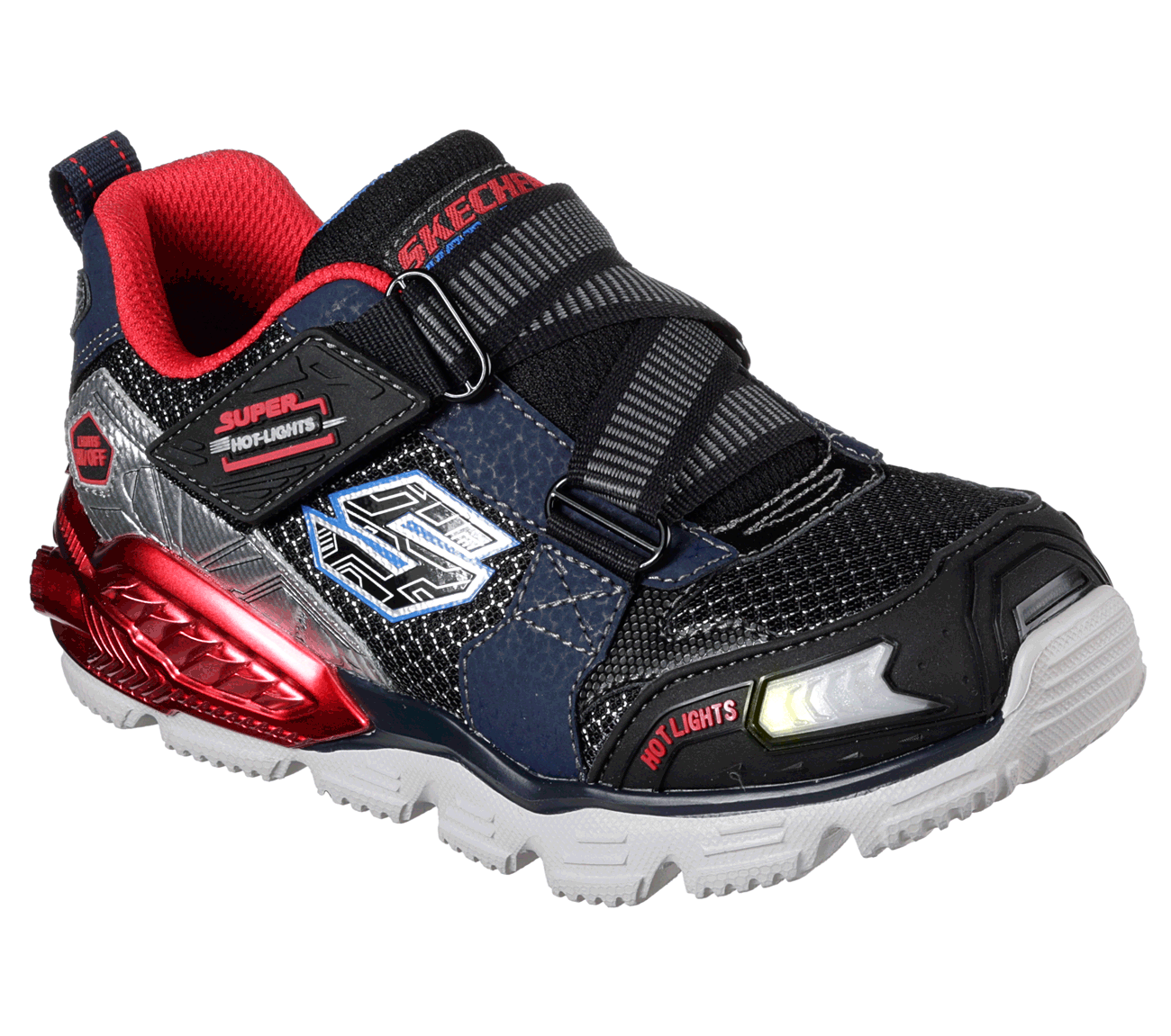 Skechers Boys Lights: Orbitors Navy/Red