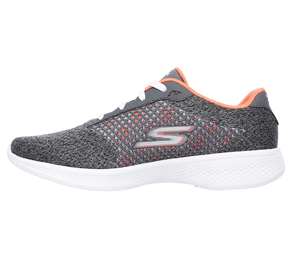 Skechers Women GOwalk 4 - Exceed Charcoal/Coral