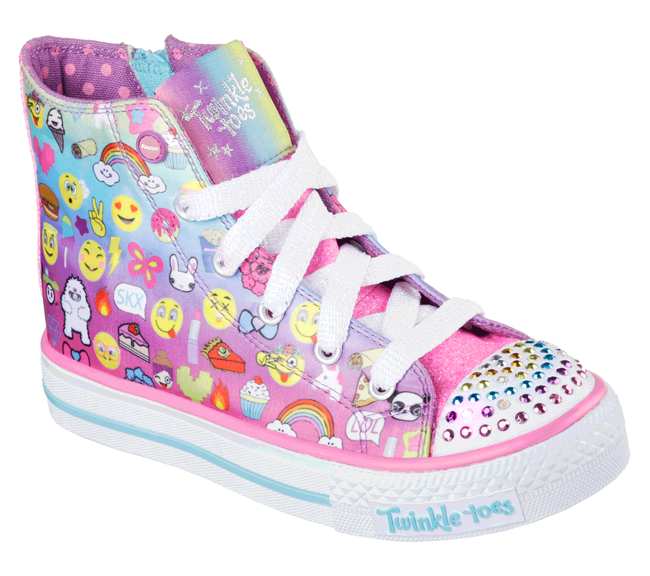 Skechers Girls Twinkle Toes: Shuffles - Chat Time Multi