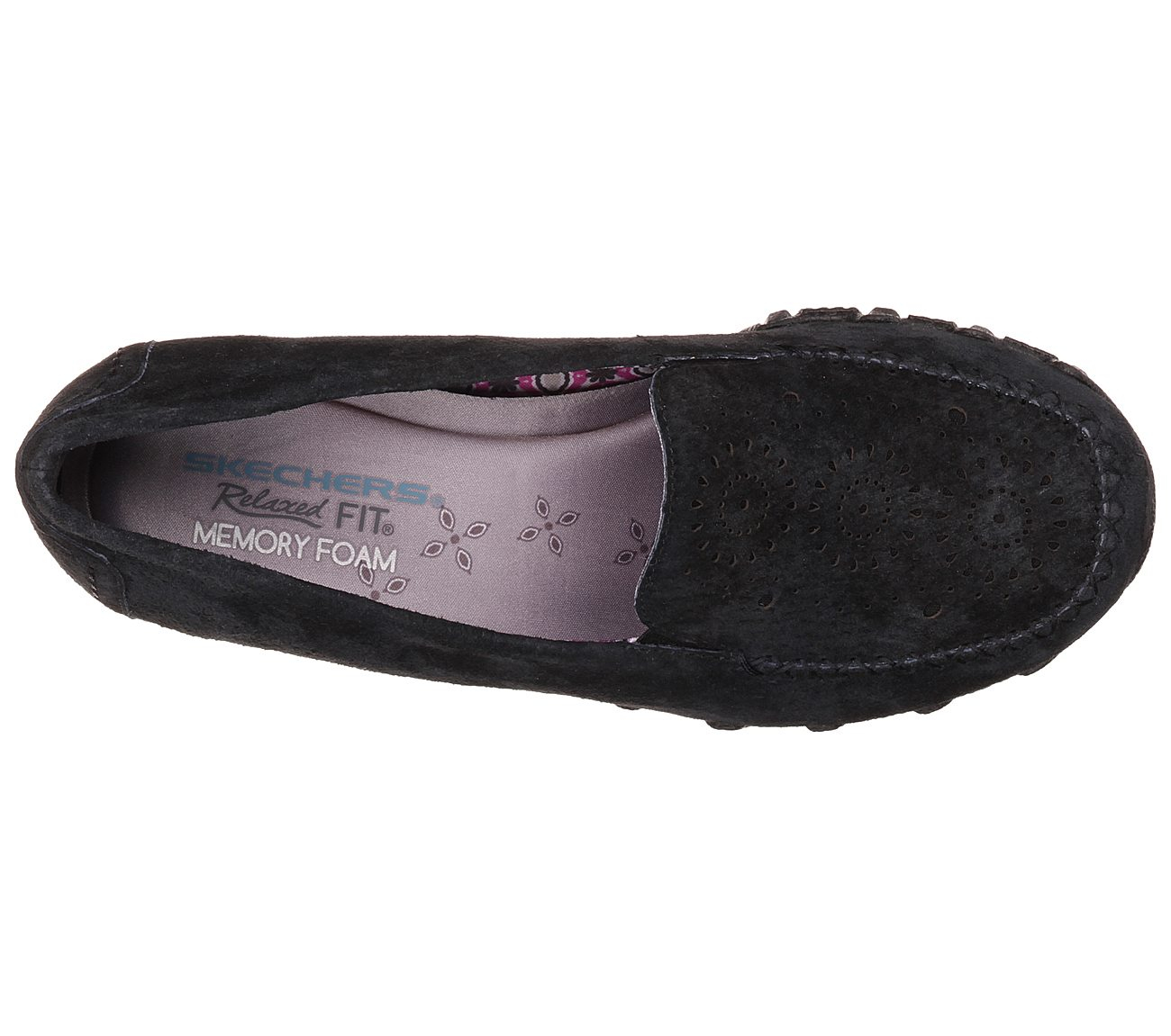 Skechers Women Relaxed Fit: Bikers - Traffic Black