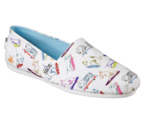 Skechers Women Bobs Plush - Wag Town hite/Multi