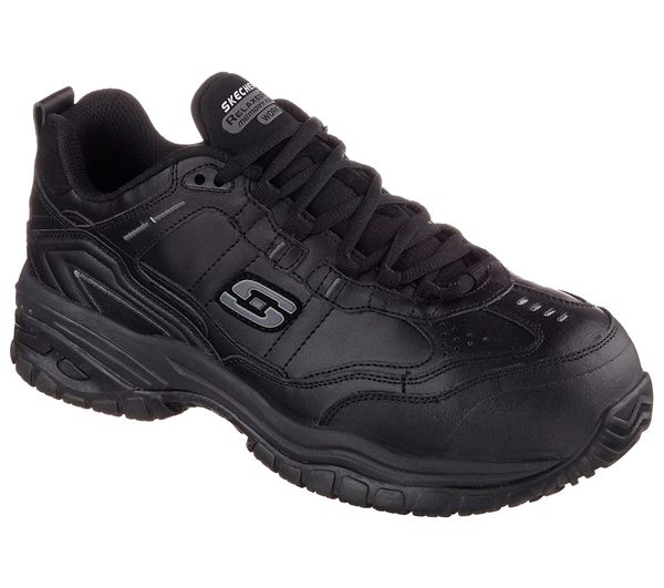 Skechers Men Work: Relaxed Fit Soft Stride - Chatham Comp Toe Black