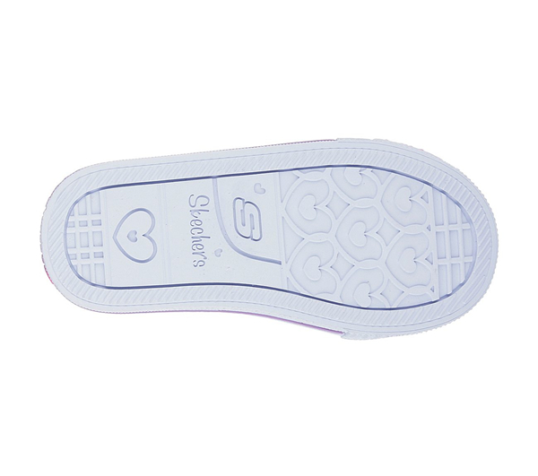 Skechers Girls Twinkle Toes: Shuffles - Bloom Boom Pink/Coral