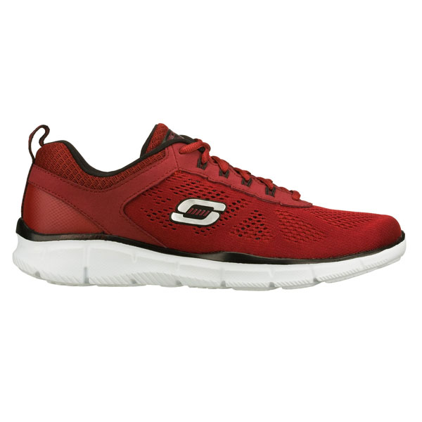 Skechers Men Wide Fit (2E) Shoes - Deal Maker Burgundy
