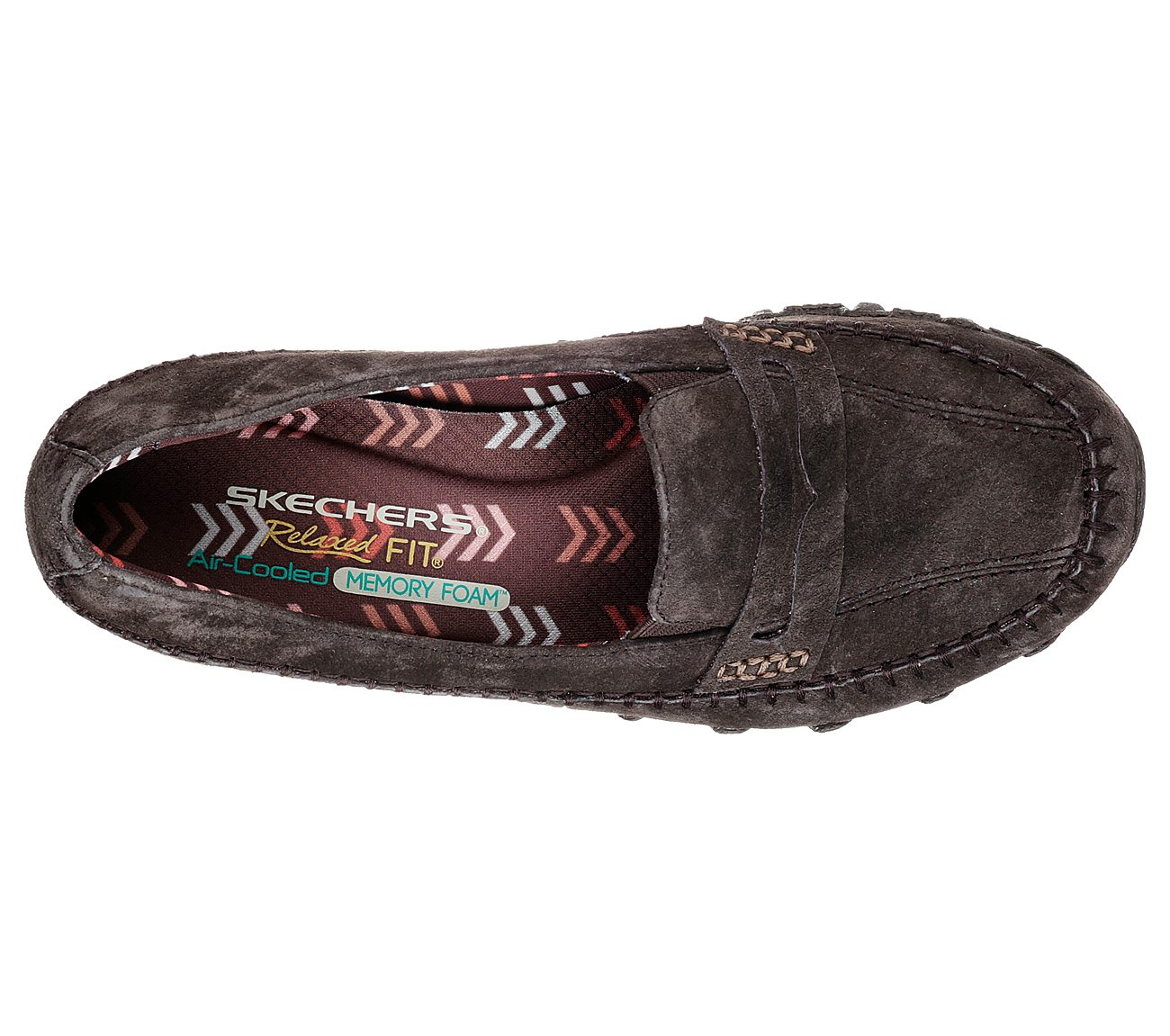 Skechers Women Relaxed Fit: Bikers - Penny Lane Chocolate