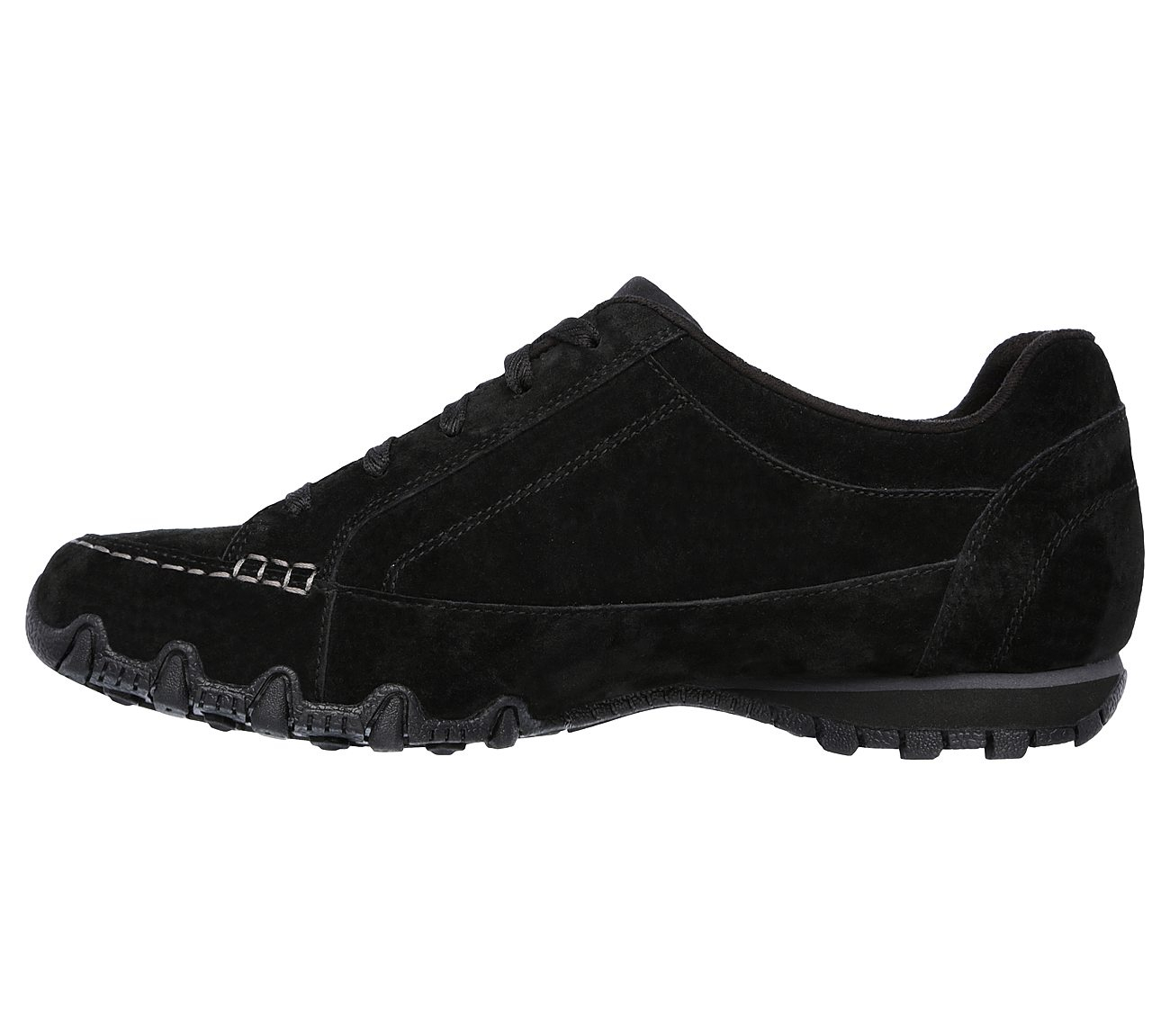 Skechers Women Relaxed Fit: Bikers - Curbed Black