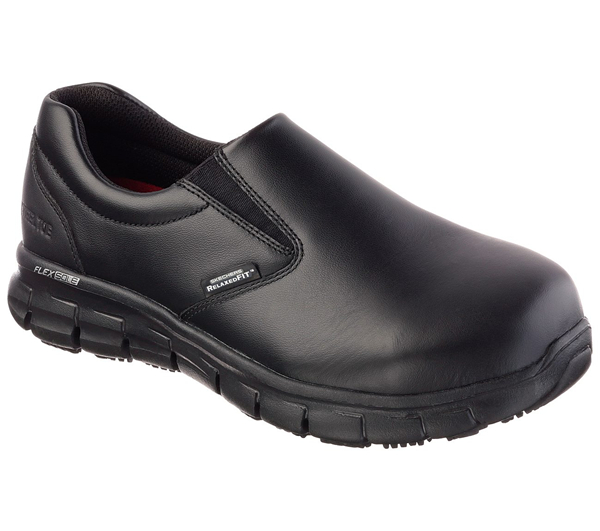 Skechers Women Work: Relaxed Fit Sure Track - Vonn Black