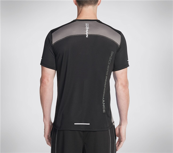 Skechers Men Dash K Short Sleeve Tee Shirt Black