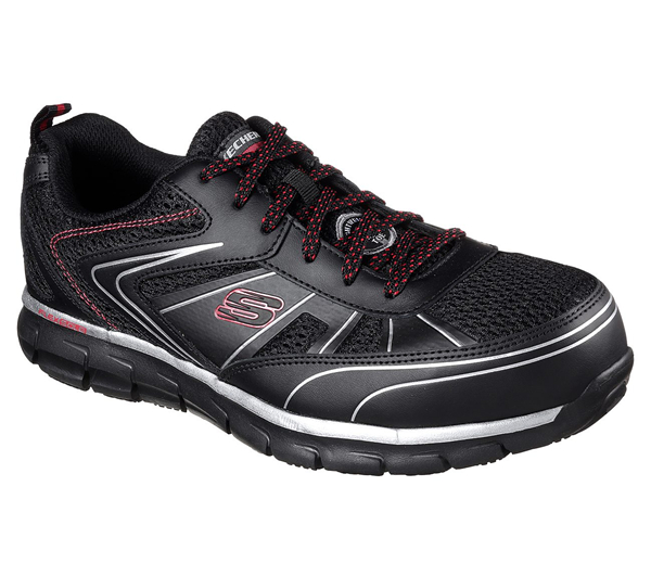 Skechers Men Work: Synergy - Fosston Alloy Toe Black/Red