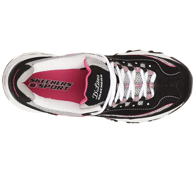 Skechers Women D'lites - Centennial Black/Pink